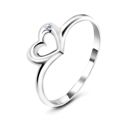 Silver Ring Cutie Heart CSR-66